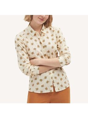 Nice Things by Paloma S. Basic Shirt in Blanket Flower Print - Size Large